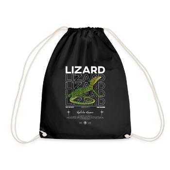 Moniteur d’arbre vert Streetwear gardien de lézard - Sac de sport léger - noir - Devant