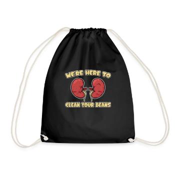 Dialysis Humor Shirt - Drawstring Bag - black - Front
