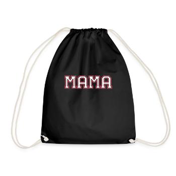 Maman fière Maman sportive - Sac de sport léger - noir - Devant