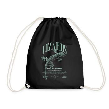 Tokay Gecko Modern Reptile Keeper Streetwear - Sac de sport léger - noir - Devant