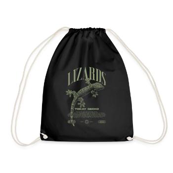 Tokay Gecko Modern Reptile Keeper Streetwear - Sac de sport léger - noir - Devant