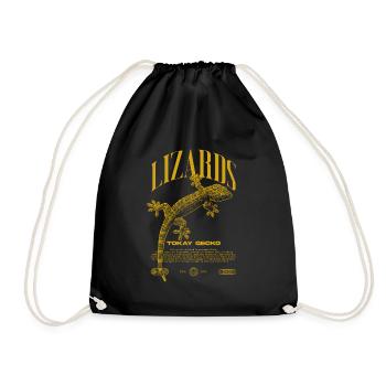 Tokay Gecko Modern Reptile Keeper Streetwear - Sac de sport léger - noir - Devant