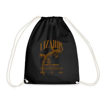 Tokay Gecko Modern Reptile Keeper Streetwear - Sac de sport léger - noir - Devant
