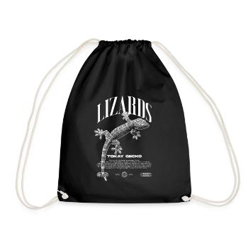 Tokay Gecko Modern Reptile Keeper Streetwear - Sac de sport léger - noir - Devant