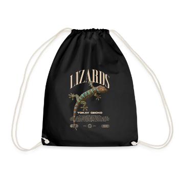 Tokay Gecko Modern Reptile Keeper Streetwear - Sac de sport léger - noir - Devant