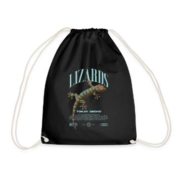 Tokay Gecko Modern Reptile Keeper Streetwear - Sac de sport léger - noir - Devant