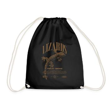Tokay Gecko Modern Reptile Keeper Streetwear - Sac de sport léger - noir - Devant