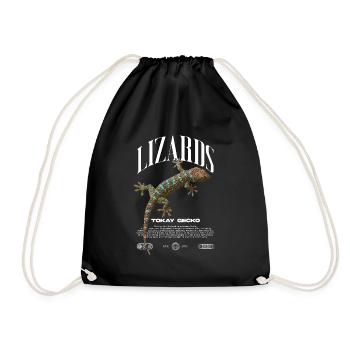 Tokay Gecko Modern Reptile Keeper Streetwear - Sac de sport léger - noir - Devant