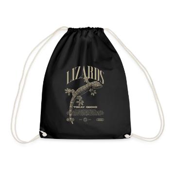 Tokay Gecko Modern Reptile Keeper Streetwear - Sac de sport léger - noir - Devant