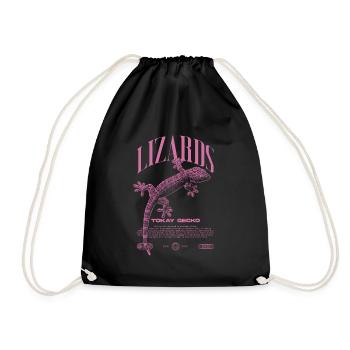 Tokay Gecko Modern Reptile Keeper Streetwear - Sac de sport léger - noir - Devant