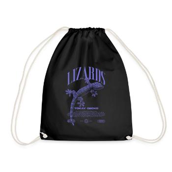 Tokay Gecko Modern Reptile Keeper Streetwear - Sac de sport léger - noir - Devant