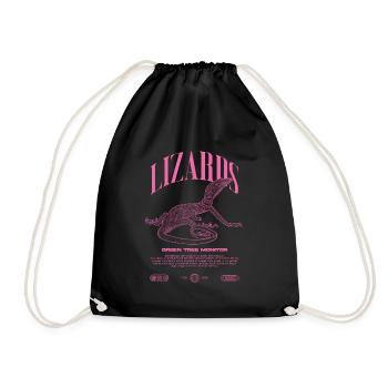 Moniteur d’arbre vert Streetwear gardien de lézard - Sac de sport léger - noir - Devant