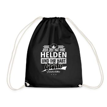 Every era has its heroes You have Guido - Drawstring Bag - black - Front