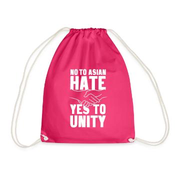 Not To Asian Hate - Turnbeutel - Fuchsia - Vorne