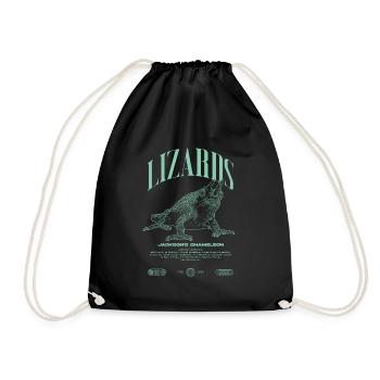 Jackson's Chameleon Streetwear Lizard Keeper - Drawstring Bag - black - Front