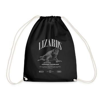 Jackson's Chameleon Streetwear Lizard Keeper - Drawstring Bag - black - Front