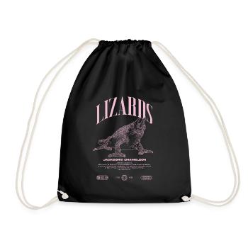Jackson's Chameleon Streetwear Lizard Keeper - Drawstring Bag - black - Front