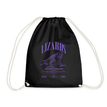 Jackson's Chameleon Streetwear Lizard Keeper - Drawstring Bag - black - Front