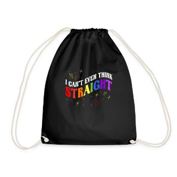 LGBTQ Rights Pride Month Queer Culture Love - Drawstring Bag - black - Front