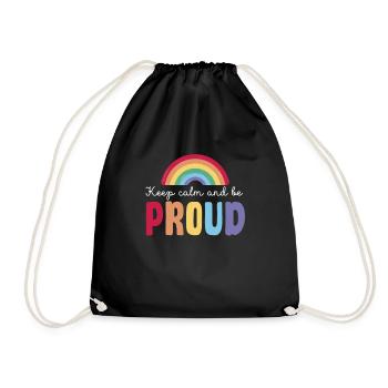 lesbiLGBTQ Stolz Pride Month - Turnbeutel - Schwarz - Vorne