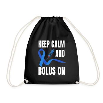 Diabetes Awareness Insulin Therapy - Drawstring Bag - black - Front