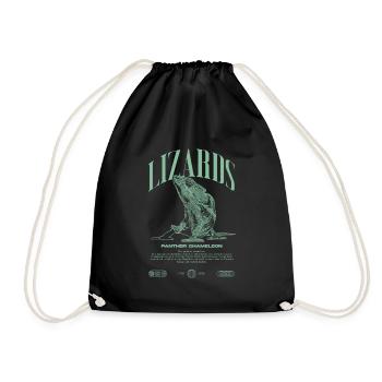 Panther Caméléon Streetwear Lézard Keeper - Sac de sport léger - noir - Devant