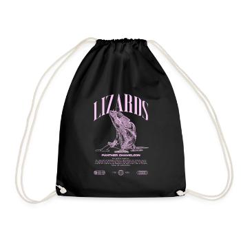 Panther Caméléon Streetwear Lézard Keeper - Sac de sport léger - noir - Devant