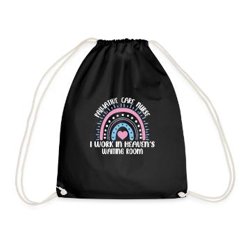 Palliative care - Drawstring Bag - black - Front
