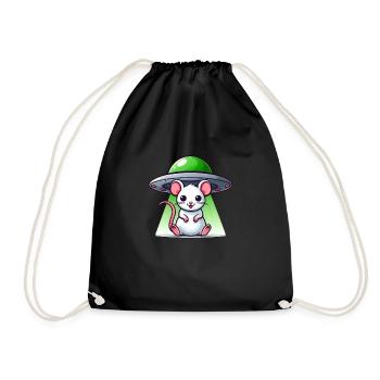 Rat & Mouse: UFO Abduction Adventure - Drawstring Bag - black - Front