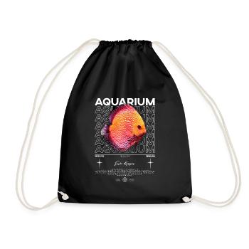 Discus Cichlid Fish Keeper Streetwear moderne - Sac de sport léger - noir - Devant