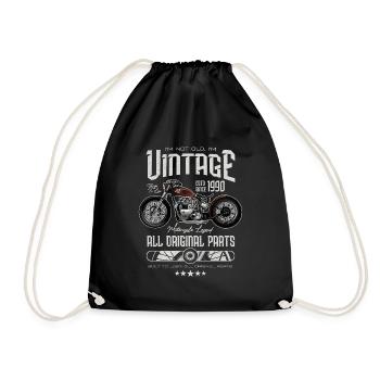 Moto Vintage Moto Moto Anniversaire 1990 - Sac de sport léger - noir - Devant
