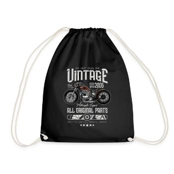 Moto Vintage Moto Moto Anniversaire 2006 - Sac de sport léger - noir - Devant