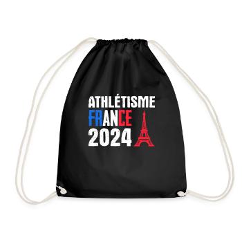 Cadeau Supporter Athlétisme France - Sac de sport léger - noir - Devant