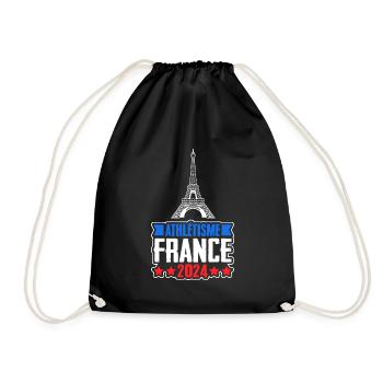 Cadeau Supporter Athlétisme France - Sac de sport léger - noir - Devant