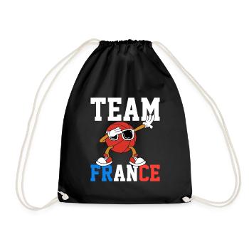 Cadeau Supporter Basketball basket France - Sac de sport léger - noir - Devant