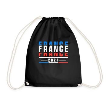 Supporter france cadeau sports - Sac de sport léger - noir - Devant
