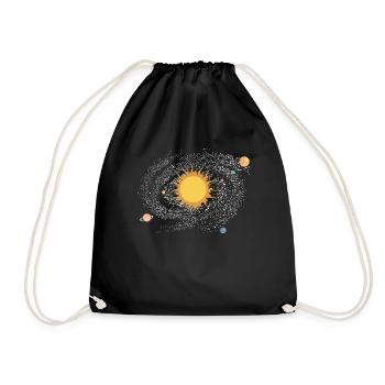 Star gazing - Drawstring Bag - black - Front