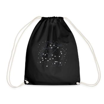 Star gazing - Drawstring Bag - black - Front