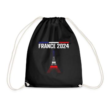 j'peux pas j'ai jeux tour eiffel France - Sac de sport léger - noir - Devant