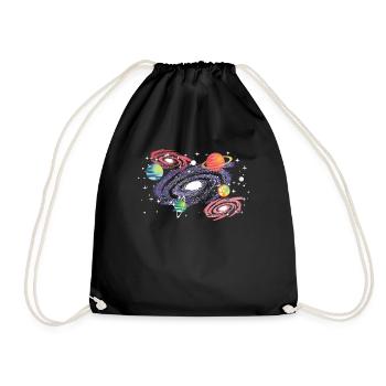 Star gazing - Drawstring Bag - black - Front
