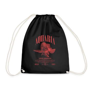 Asian Arowana Monster Fish Keeper Streetwear - Drawstring Bag - black - Front