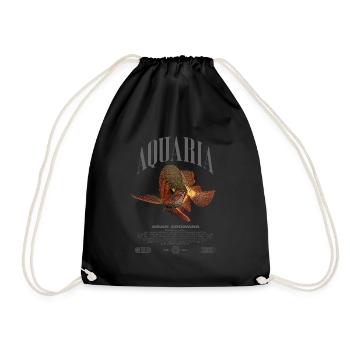 Asian Arowana Monster Fish Keeper Streetwear - Drawstring Bag - black - Front