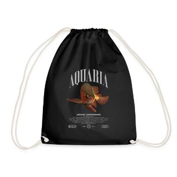 Asiatische Arowana Monster Fish Keeper Streetwear - Turnbeutel - Schwarz - Vorne