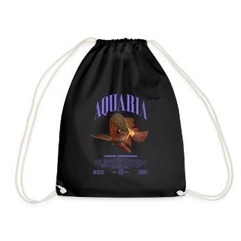 Asiatische Arowana Monster Fish Keeper Streetwear - Turnbeutel - Schwarz - Vorne
