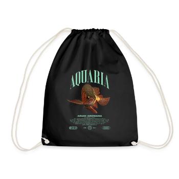 Asiatische Arowana Monster Fish Keeper Streetwear - Turnbeutel - Schwarz - Vorne