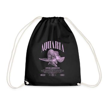 Asian Arowana Monster Fish Keeper Streetwear - Drawstring Bag - black - Front