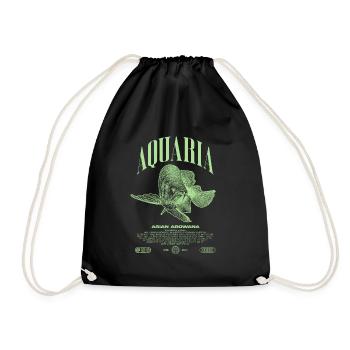 Asiatische Arowana Monster Fish Keeper Streetwear - Turnbeutel - Schwarz - Vorne