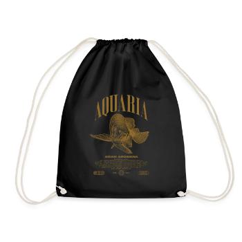 Asian Arowana Monster Fish Keeper Streetwear - Drawstring Bag - black - Front