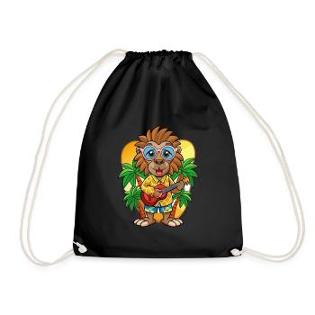 Lustige Pavian Cartoon Sommer Strand Sonnenbrille - Turnbeutel - Schwarz - Vorne