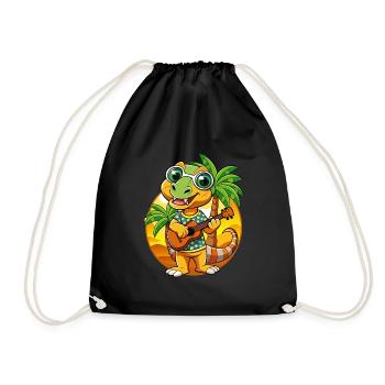 Drôle Serpent Plage Plage Lunettes Hawaïenne - Sac de sport léger - noir - Devant